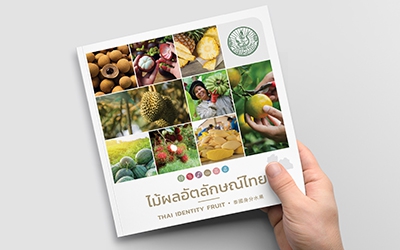 กรมส่งเสริมการเกษตร : ออกแบบหนังสือไม้ผล อัตลักษณ์ไทย สื่อประชาสัมพันธ์